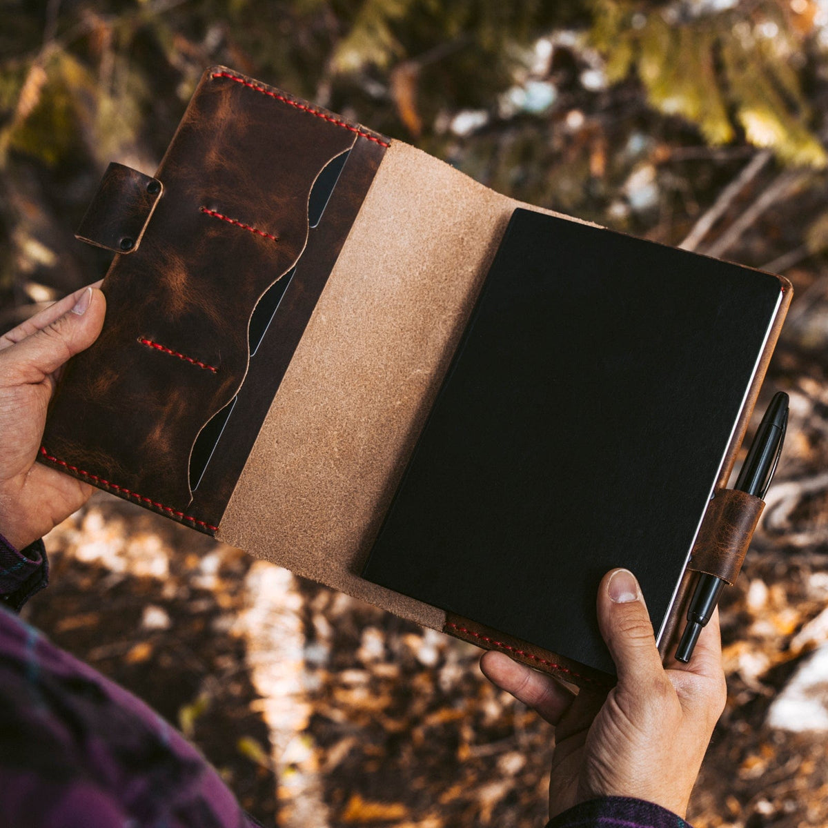 Leather A5 Notebook Cover — view 1