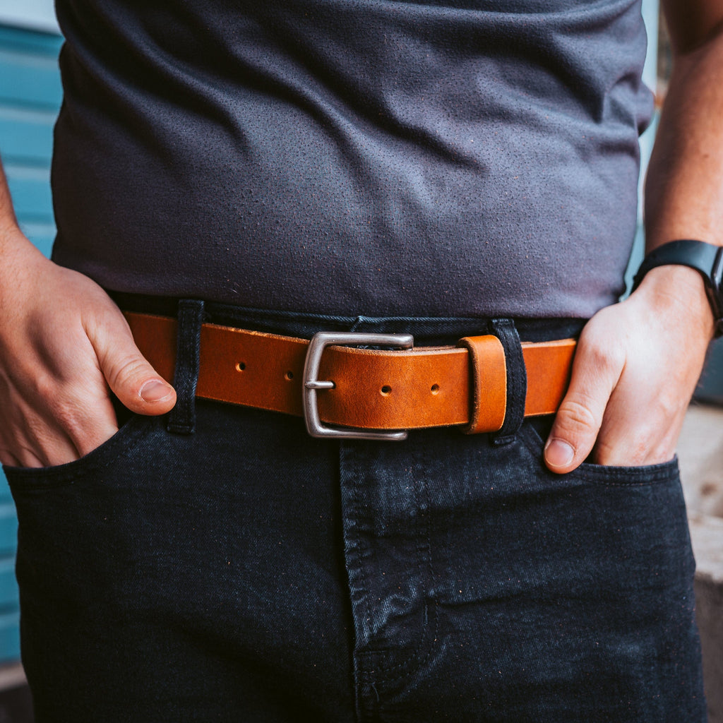 Leather Belt — 1.5" — view 6