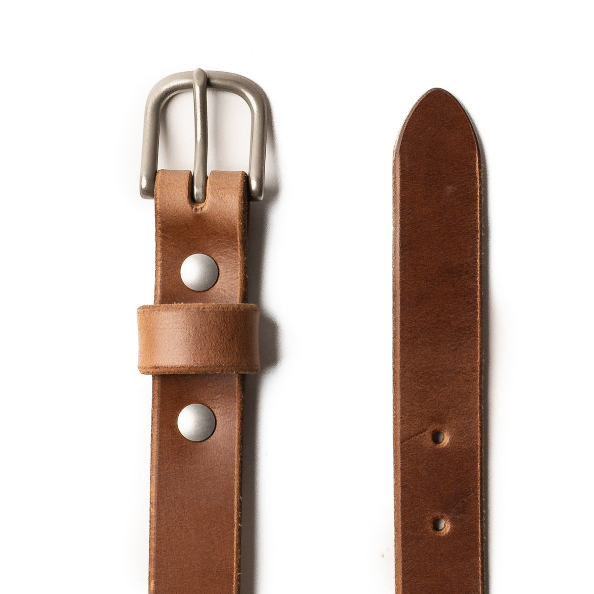 Leather Belt — 1" — view 4