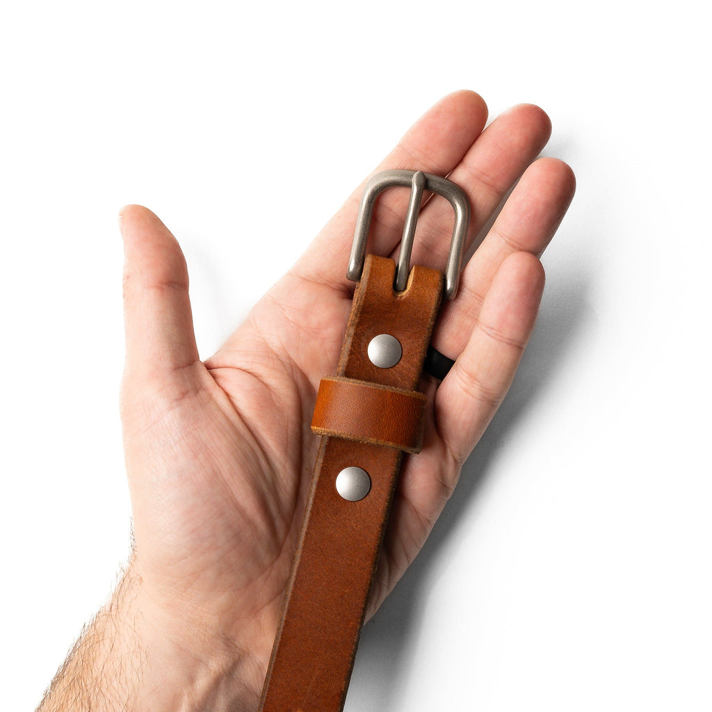 Leather Belt — 1" — view 8