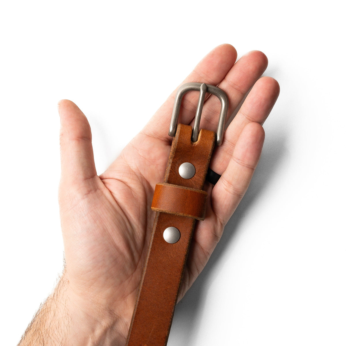 Leather Belt — 1" — view 8
