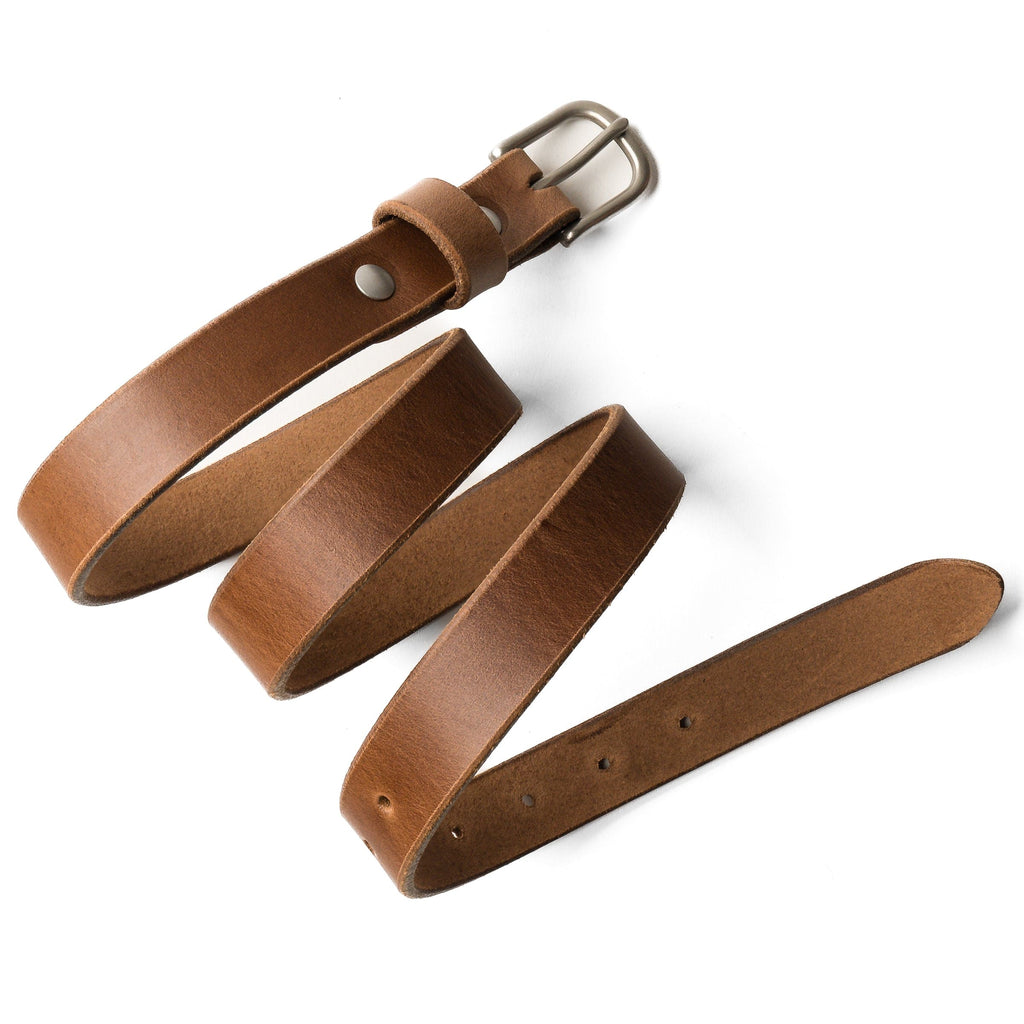 Leather Belt — 1" — view 1
