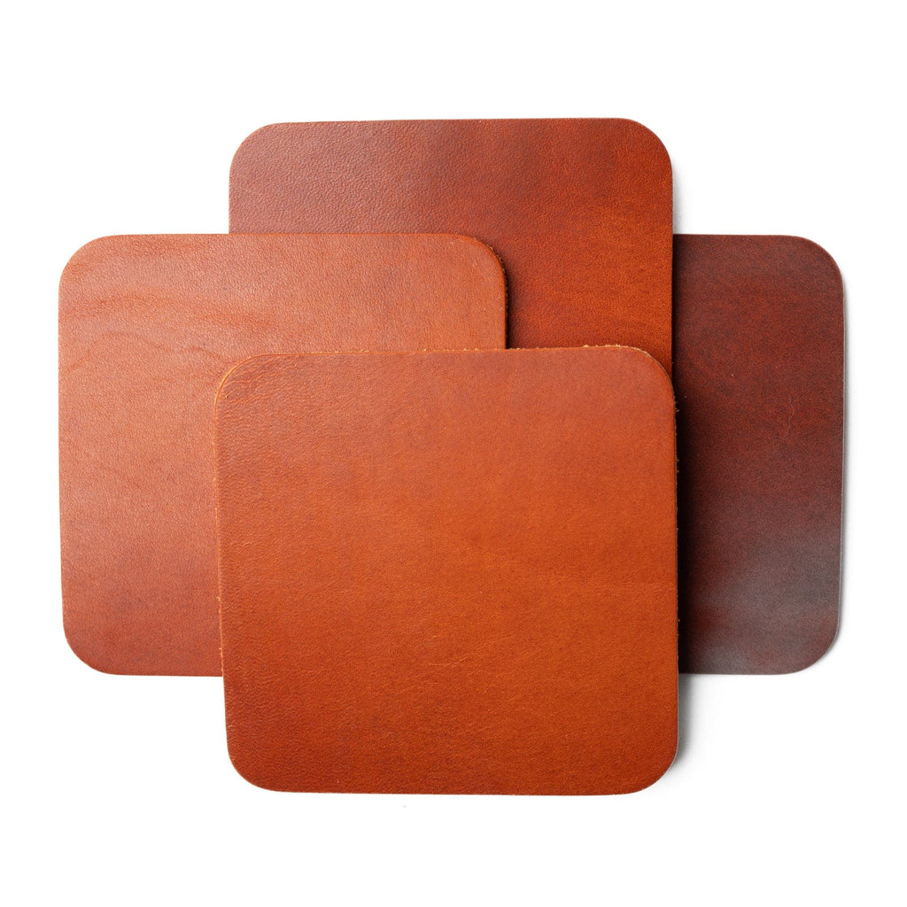 Leather Coasters, Square — Set of 4 — view 3