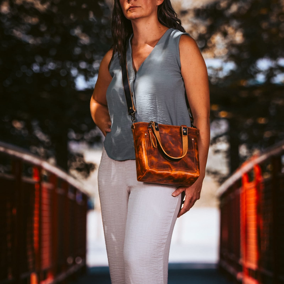 Leather Crossbody Bag — Deluxe — view 19