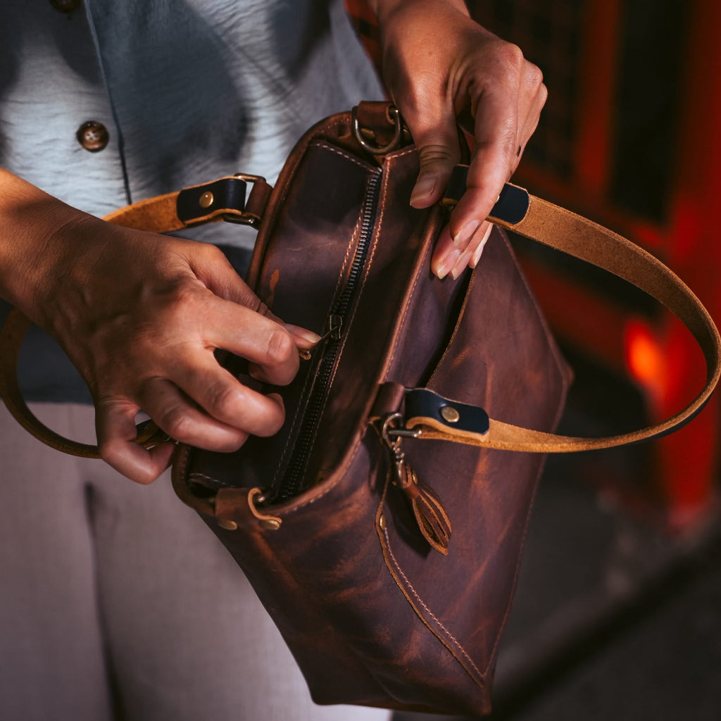 Leather Crossbody Bag — Deluxe — view 11