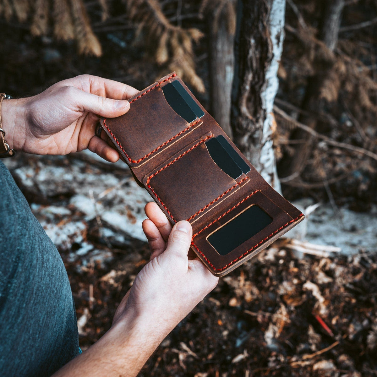 Leather Trifold Wallet — view 2