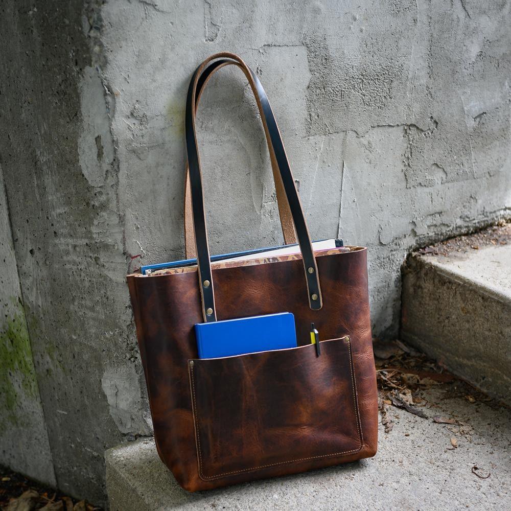 Weekender Leather Tote — view 3