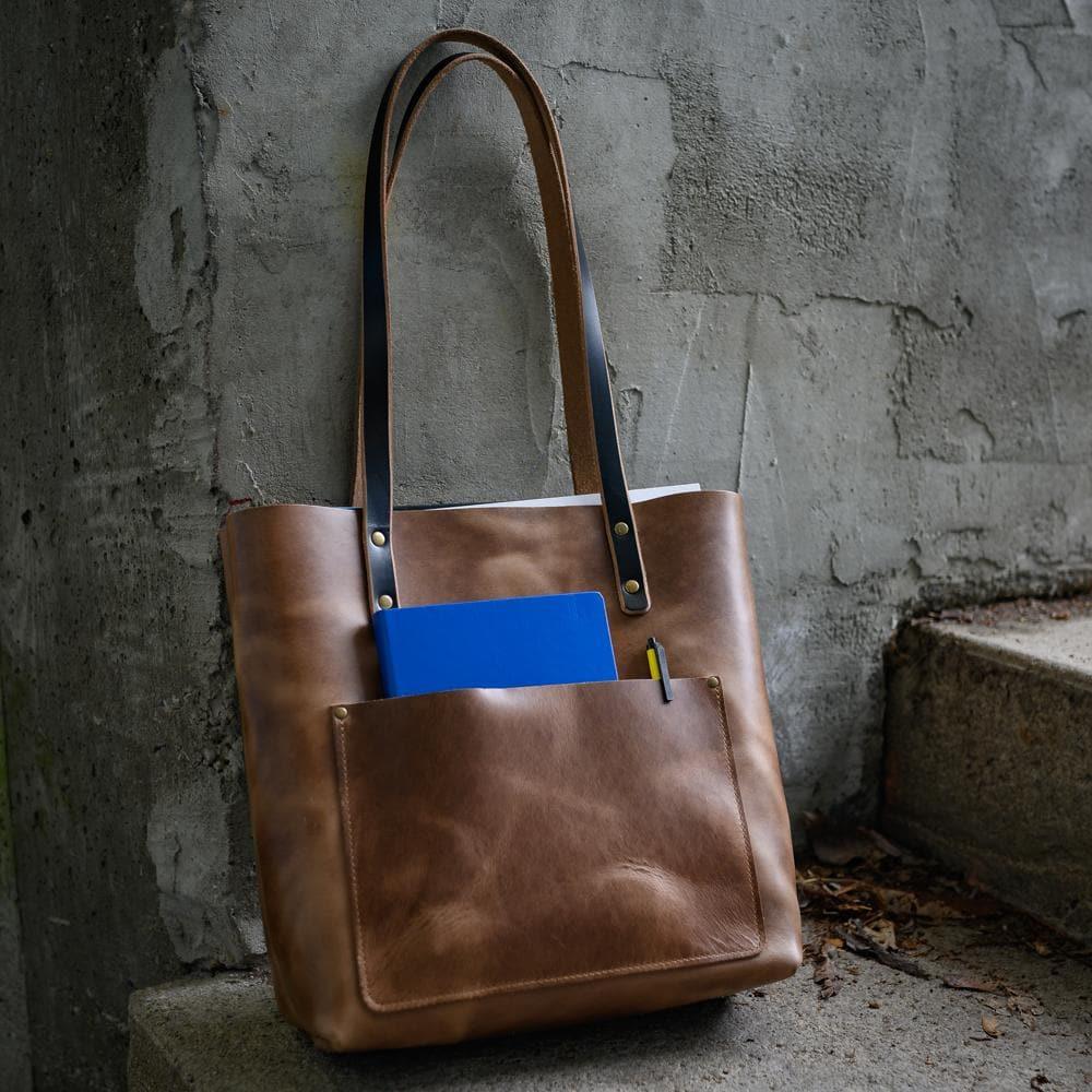 Weekender Leather Tote — view 13