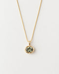 Medallion Moss Spinel Necklace