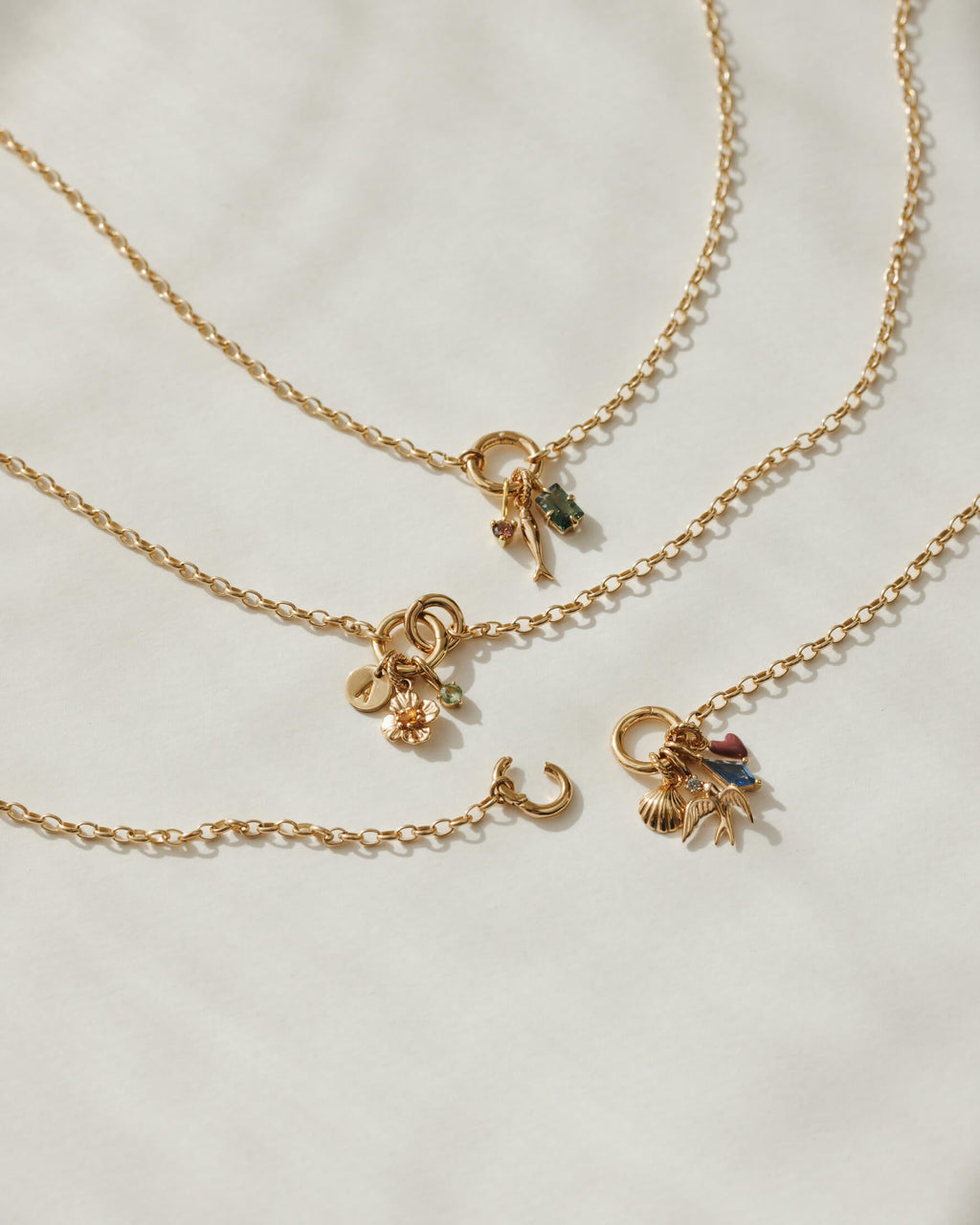 Heritage Rolo Charm Holder Necklace