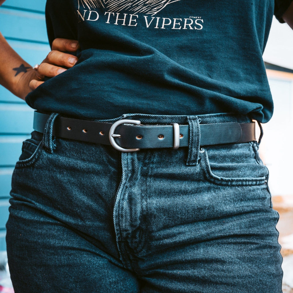 Women's Leather Belt — 1" — view 17